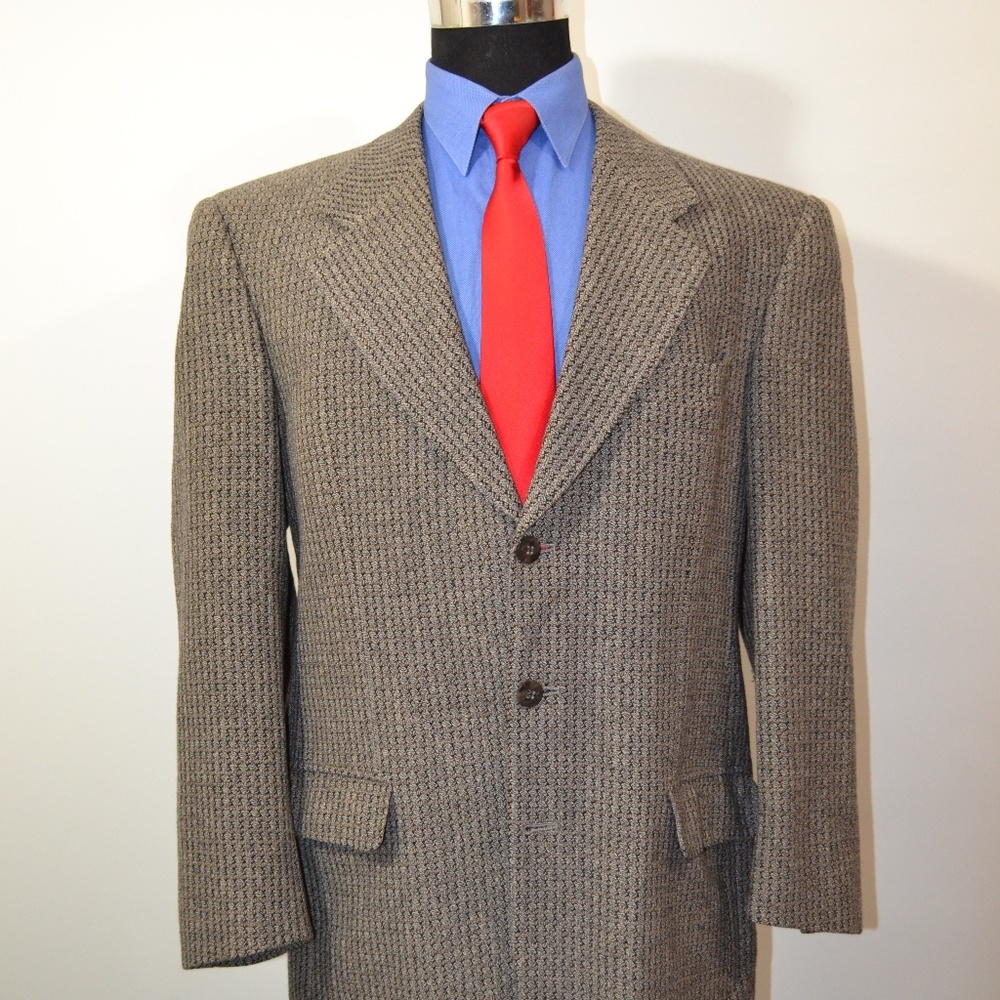 Bartolini 41R Sport Coat Blazer Suit Jacket Gray